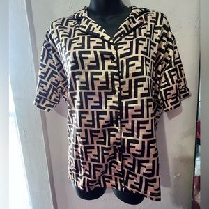 Silk Fenty like button down top